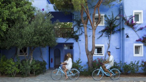   Candia Park Village blue bikes 