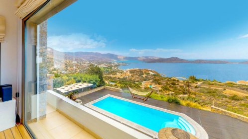  Elounda White Pearl - View from the main bedroom 