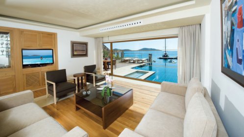 Elounda Peninsula -  Diamond Residences Living Room 
