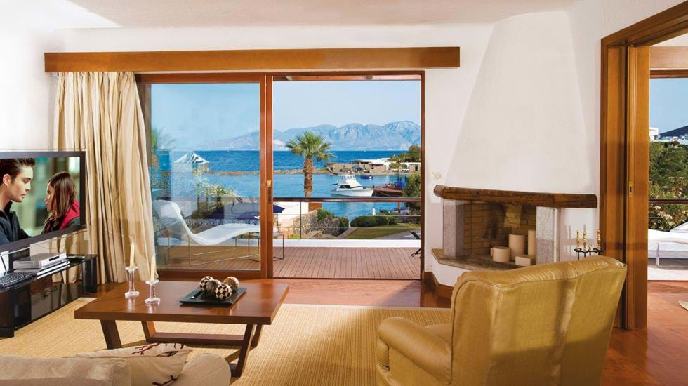 Elounda Beach - The family presidential villa Sea View with private Heated Pool 