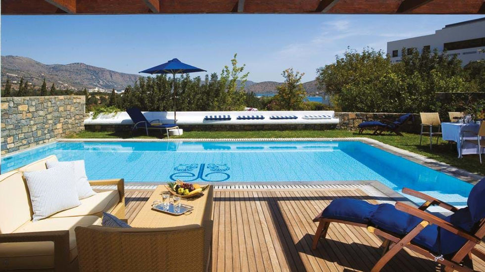 Elounda Beach - Family villa sea view private heated pool 