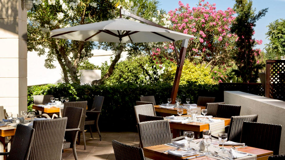 Agapi Beach Resort - All Inclusive - Main Restaurant - Garden tables
